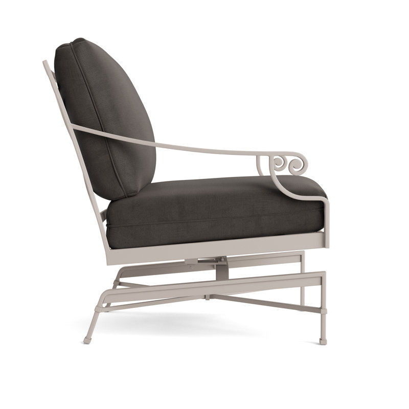 Venetian Outdoor Lounge Chair, Fusion Charcoal, Dove Smooth