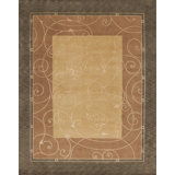 Presidential Hand Knotted Oriental Area Rug in Gold