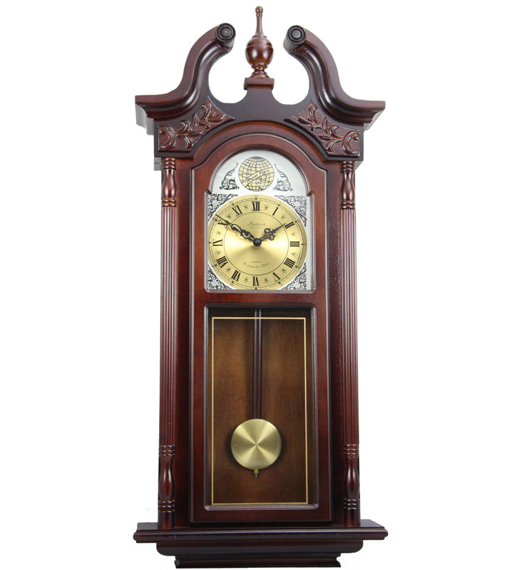Solid + Manufactured Wood Wall Clock