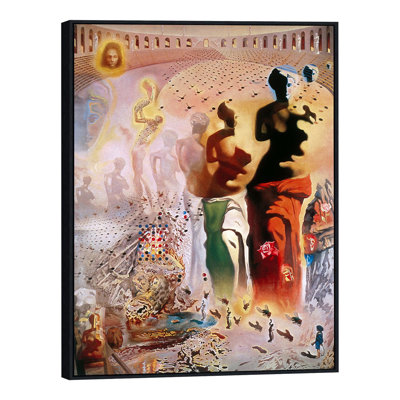 The Hallucinogenic Toreador by Salvador Dali - Floater Frame Print on Canvas