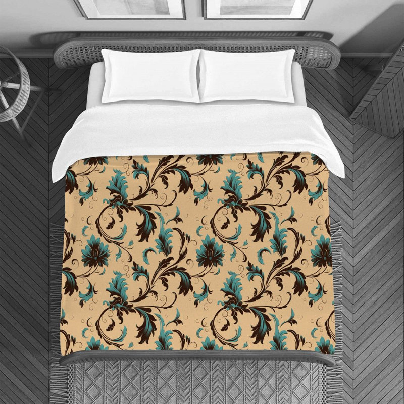 Polyester Machine Printed Duvet Cover, Twin Duvet Cover