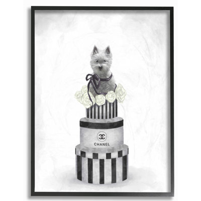 «Fashion Dog Box Stack Grey», peinture
