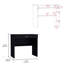 Bureau d'écriture compact à 80 ° C avec tiroir et tablette inférieure pour un espace de travail et de rangement efficace-906641300