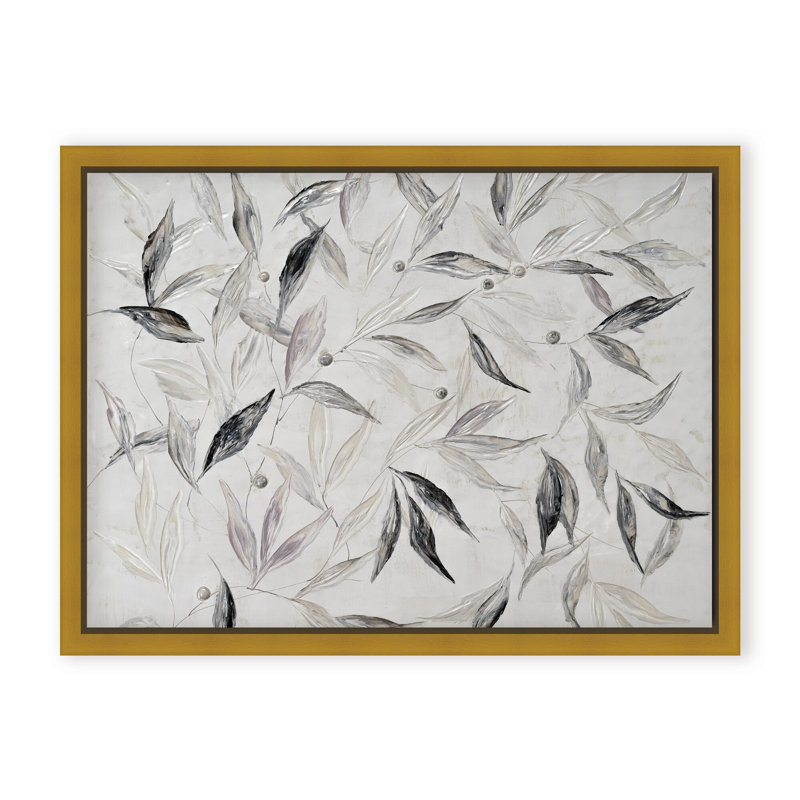 Nature Inspired "Soft Descent" Canvas Wall Art By , Framed Matted Print, 30" H x 40" W x 1.125" D, White