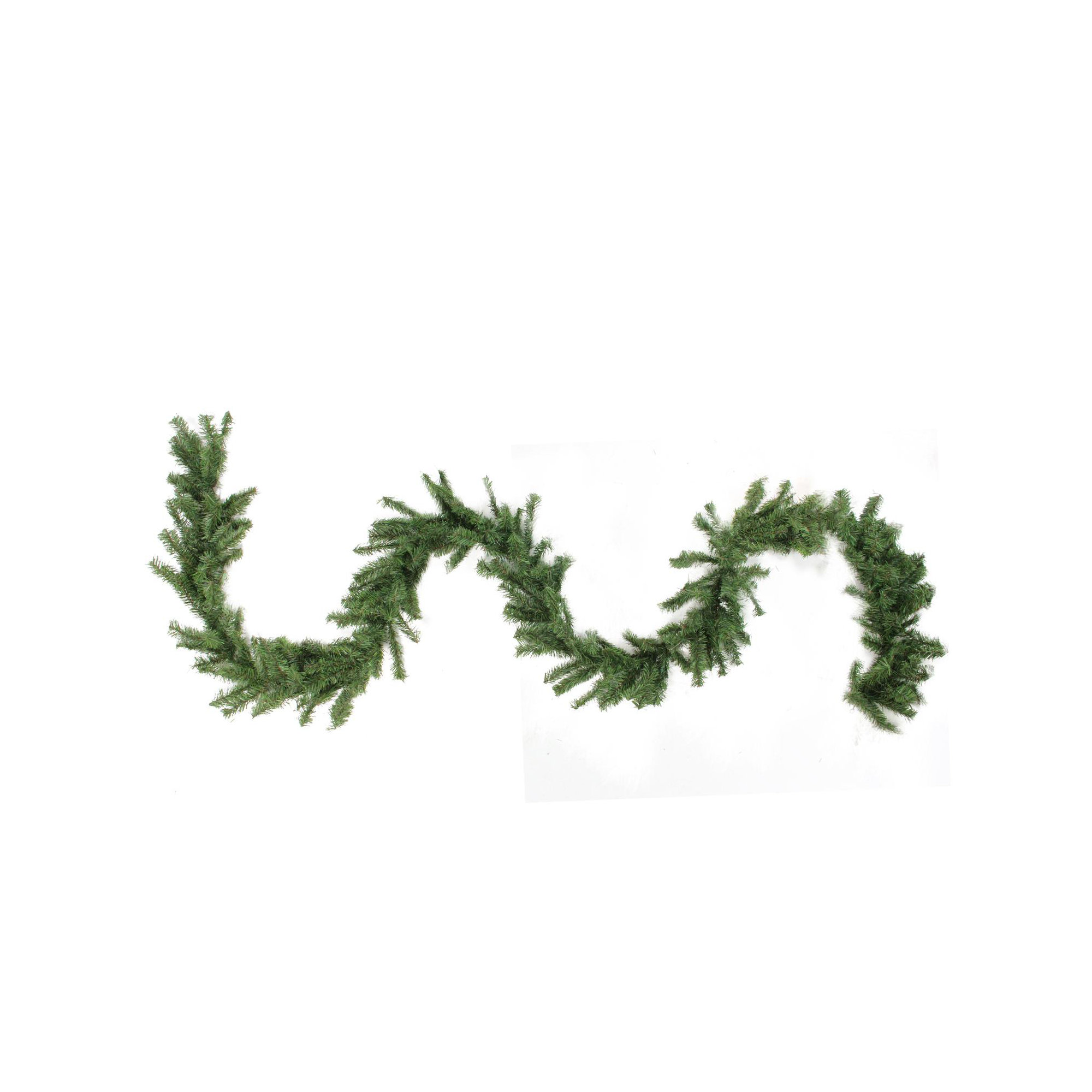Balsam Pine Artificial Christmas Garland Unlit, 50' L x 12" W, Green