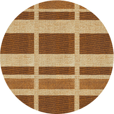 Tapis de zone brun à motif