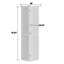 Solid Manufactured Wood Pre-drilled Louvred Bi-Fold Door With Installation Hardware Kit-120090048