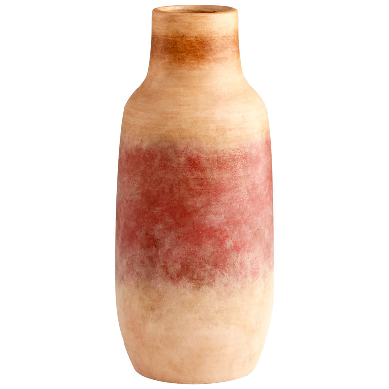 Precipice Ceramic / Porcelain Table Vase, 16'' H x 7'' W x 7'' D
