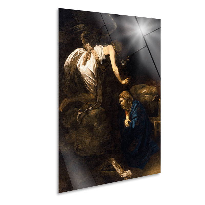 Annunciation by Caravaggio - No Frame Painting, Plastic/Acrylic, 100cm H x 70cm W