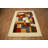 Vibrant Patchwork Gabbeh Style Rug 5x7 with Bold Geometric Patterns