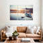 «Summer Lake Fishing», 3 pièces sur toile-98562815