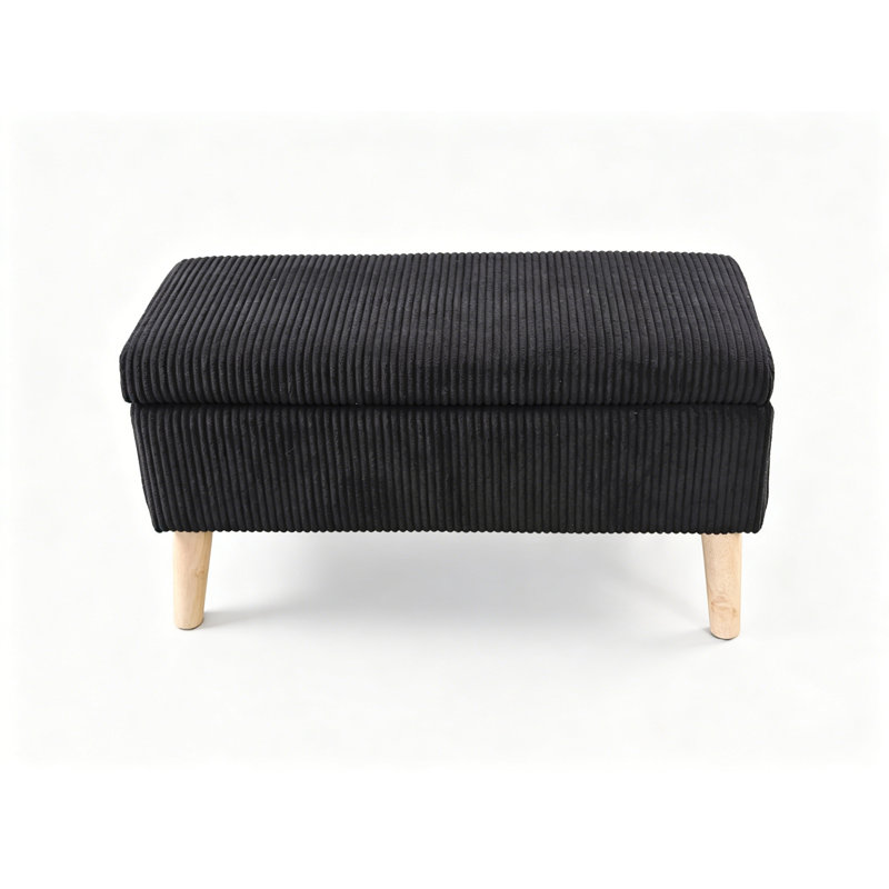 Banc de rangement multi-usage 32 po Olive, Noir