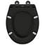 White Plastic Standard Sturdy Standard Toilet Seat Oval-1219274681