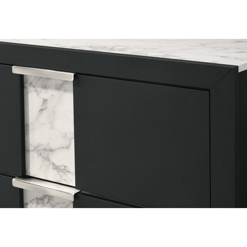 Commode contemporaine 1 pièce, Noir