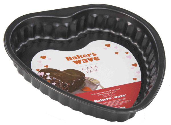 Wilton Valentine's Day Non-Stick Heart Shaped Mini Cake Pan, 6 cavity 