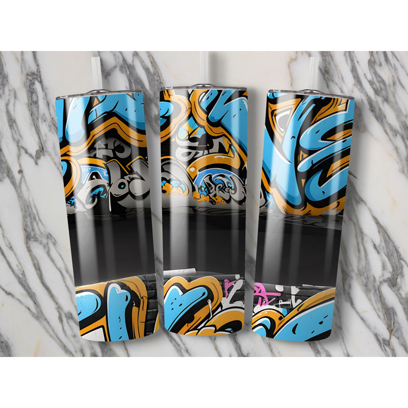 Choose Handmade Tumblers 591ml Vacuum Insulated Stainless Steel (18/8) Travel Tumbler with Straw