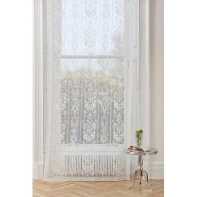 Gandara Cotton Blend Sheer Curtain Single Panel