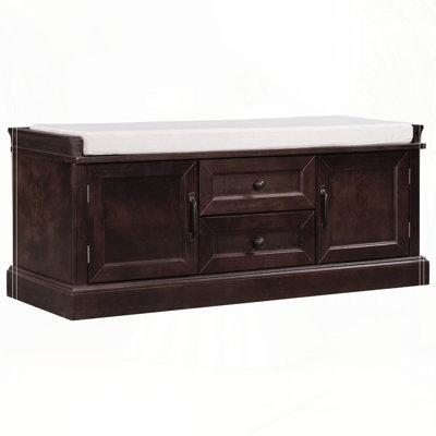 Storage Bench With 2 Drawers And 2 Cabinets