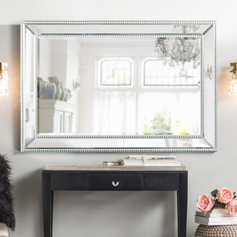 Fordbridge Glam Beveled Frameless Mirror, 47.25" H x 31.5" W