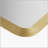 Rounded Rectangle Fluted Wall Mirror