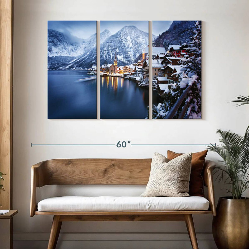 Sebbie Wintry Hallstatt, 32" H x 50" W