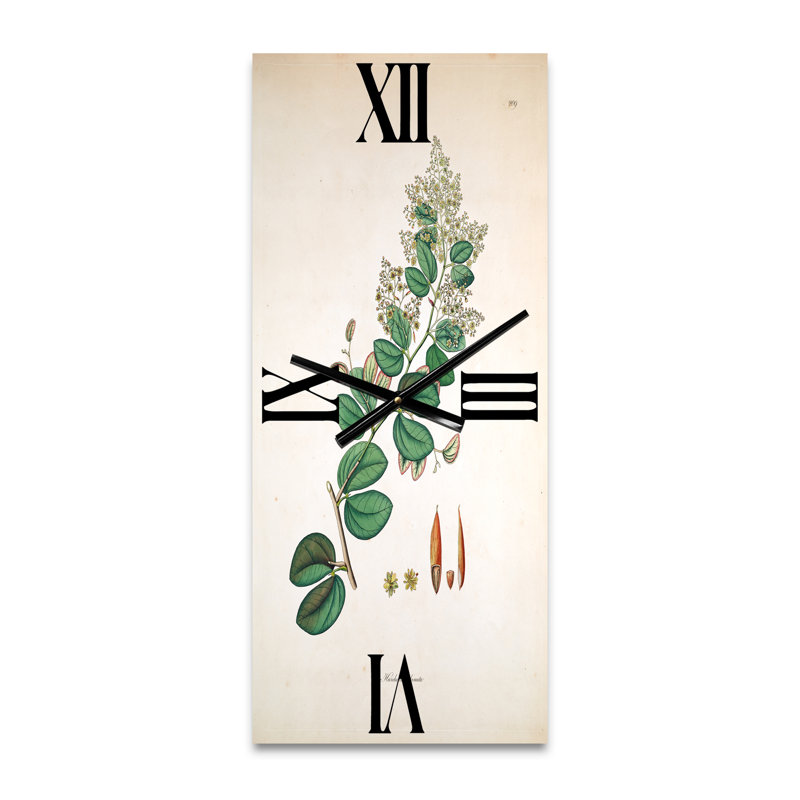 Horloge murale vintage Botanicals, Grand