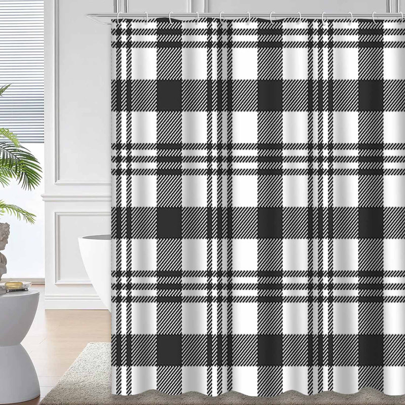 Rideau de douche Tartan, 72" L x 72" W