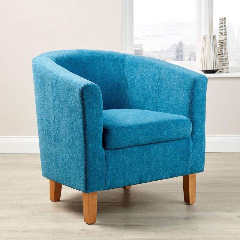 Bedford 67cm Tub Accent Occasional Chair, Teal