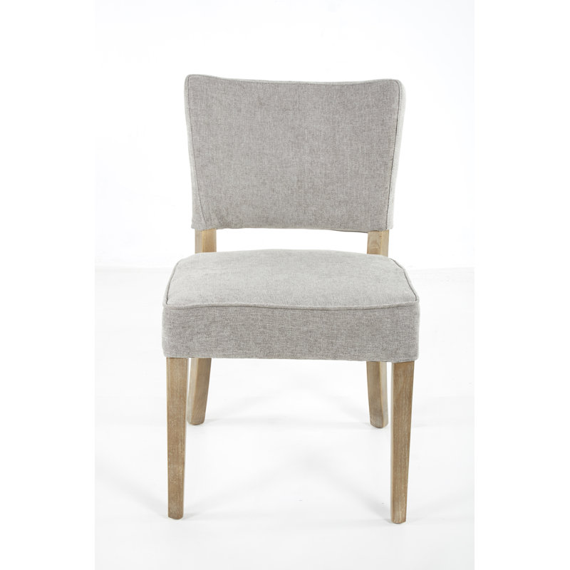 Chaise d'appoint de salle à manger de 21 po de largeur Halleck, Gris Anew, Gris antique