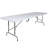 Parker 8' Height Adjustable Plastic Folding Event Table with Carrying Handle