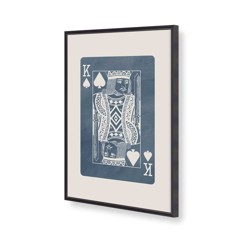 Impression de carte Denim King, H 15,25 po x l 12,25 po, Zinc patiné
