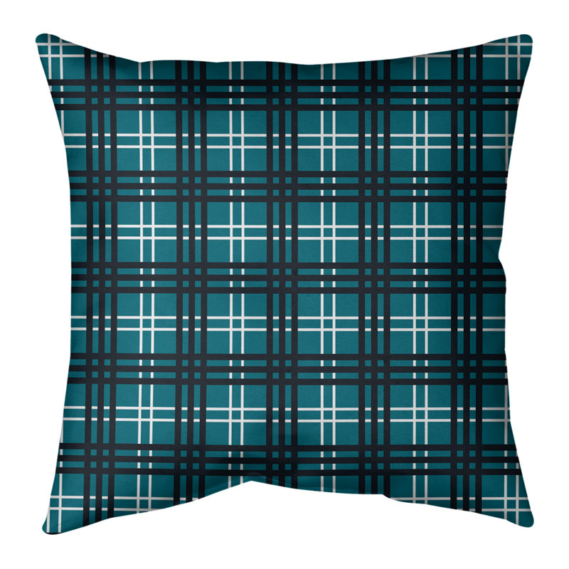 Coussin Los Angeles, 20 po X 20 po, Housse de coussin seulement - sans coussin, Bleu sarcelle foncé Jacksonville 