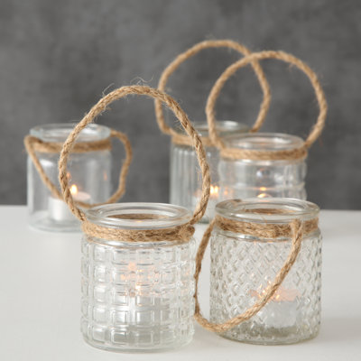 3.5'' H Glass Tabletop Lantern