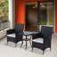 Basilica 2 - Person Patio Dining Set with Square Table , Cushions Included-16110410