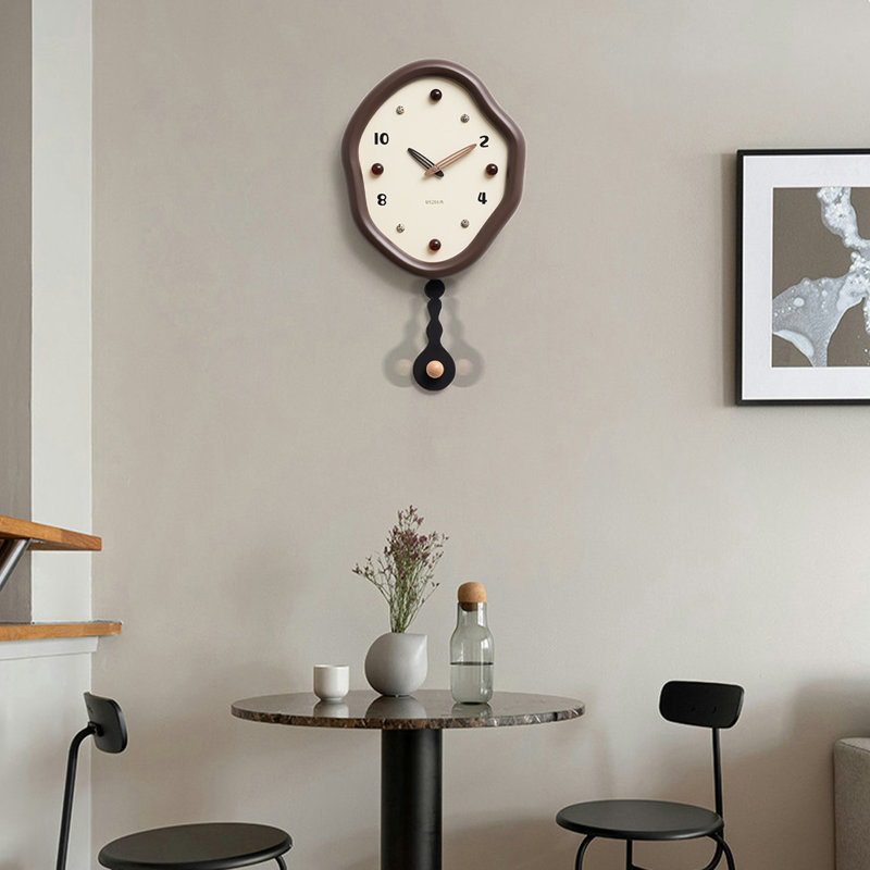 Brown Irregular Pendulum Wall Clocks