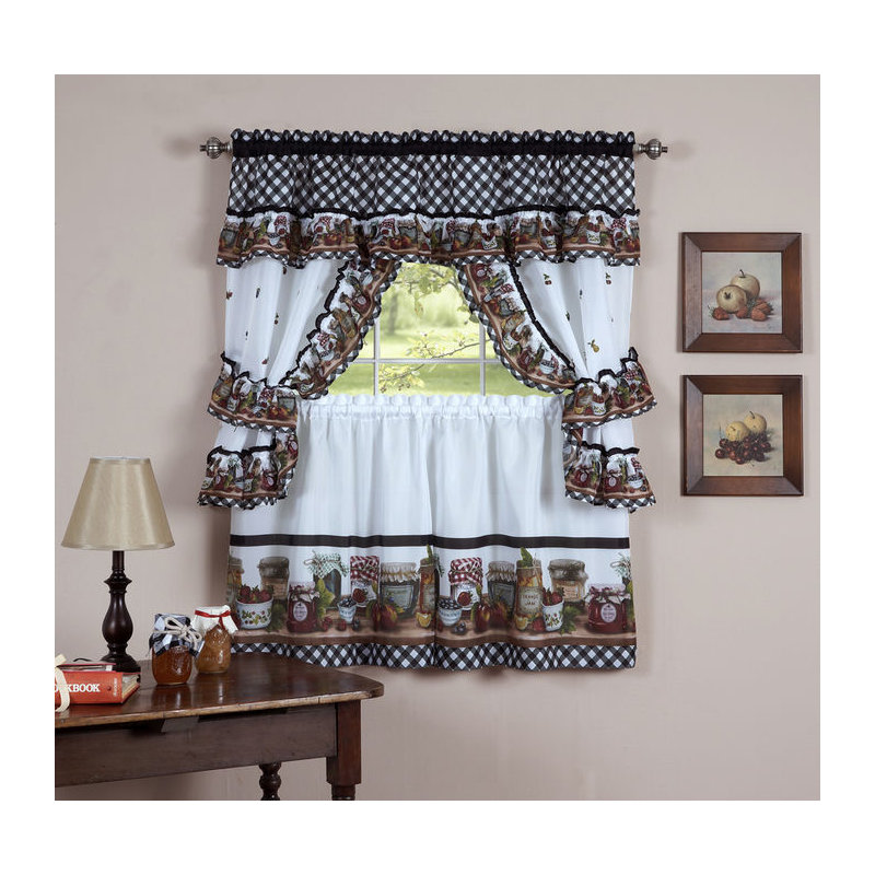Rideau de cuisine Patrik, 57 po x 24 po