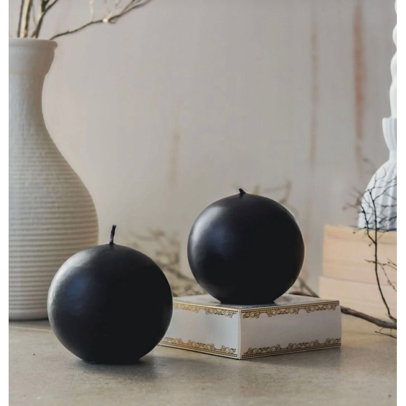 Ensemble de bougies parfumées à la vanille de qualité supérieure (2 pièces), couleur noire, 3,1 x 2,8 pouces | 100% cire de soja, temps de combustion: 18 à 20 heures | Idéal pour la détente, la décoration intérieure et les cadeaux, design sécuritaire et élégant