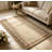 Washable Non-Slip Jute Area Rug Scalloped Edge, Mark Resistant, Modern Neutral Carpet for Living Room, Bedroom, Dining Room, Patio, Porch-1627257344-1627257348