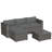 4 Person Sectional Seating Group with Cushions-2110483651