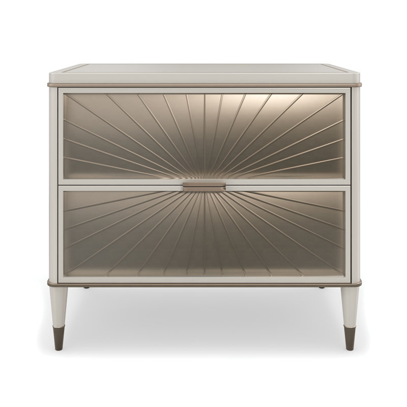 Valentina 2 - Drawer Solid Wood Nightstand