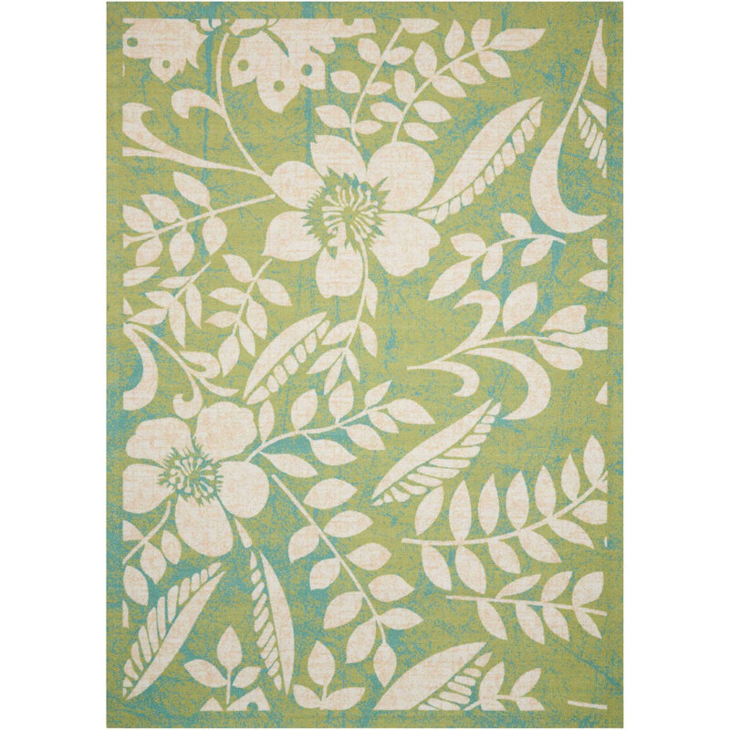 Adamov Floral Indoor Rug, Rectangle 10' x 13'