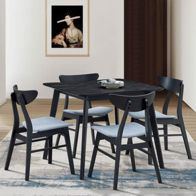 1 Table with 4 ChairsWooden Dining Table Set
