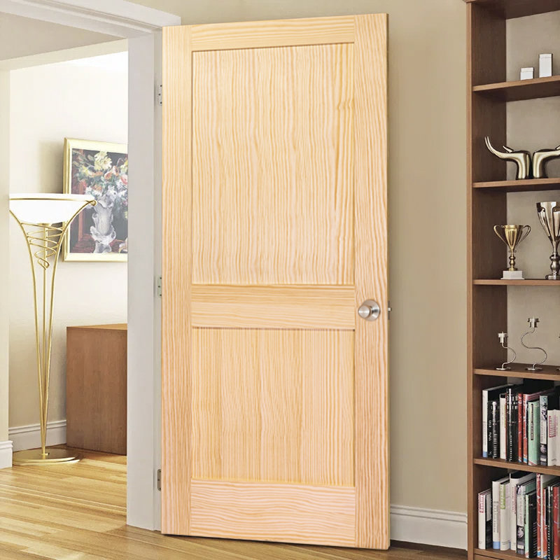 Porte en bois brut 2 panneaux Shaker, L 28 po x H 79,92 po
