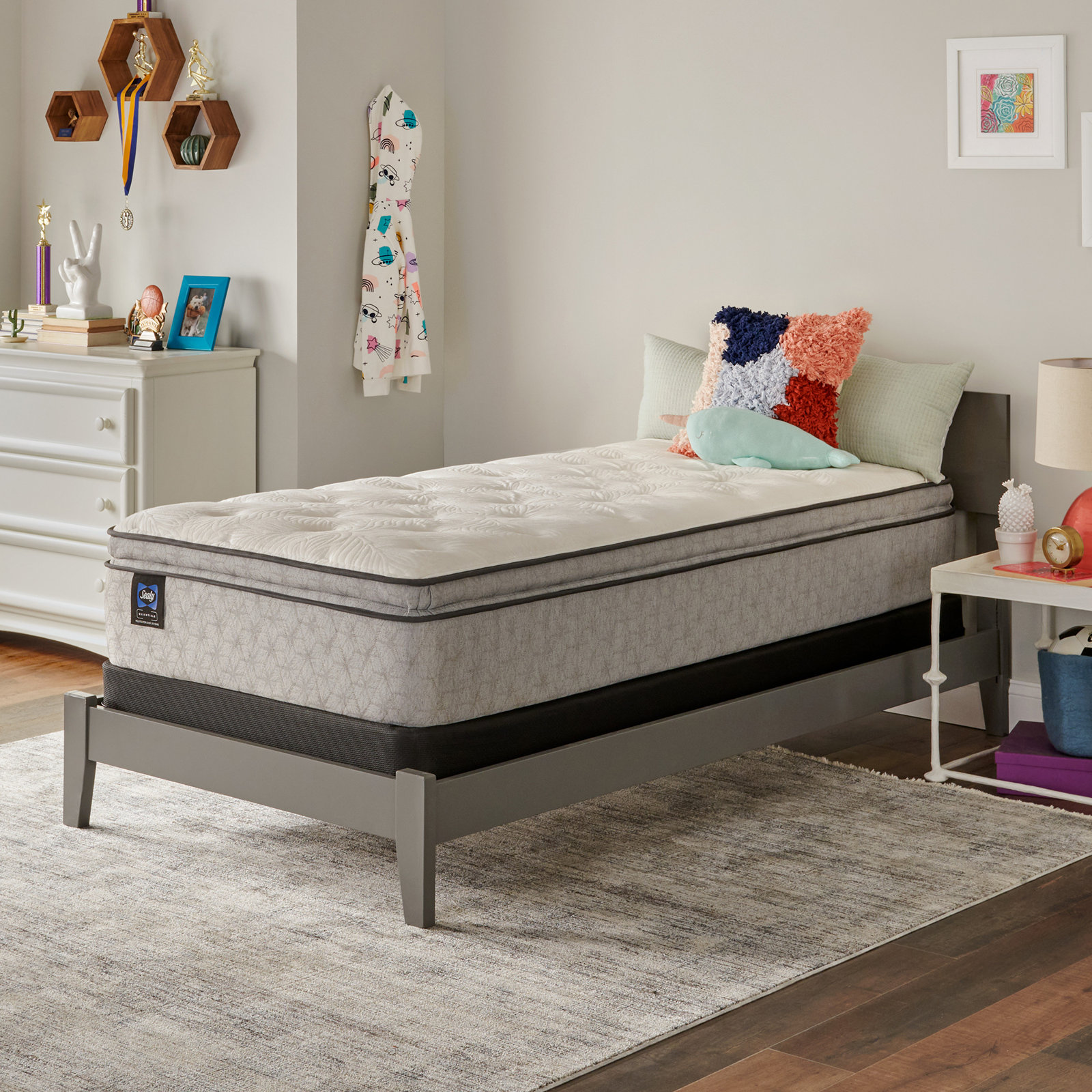 Sealy Essentials 13" Pillow Top Mattress, Extra-long Twin