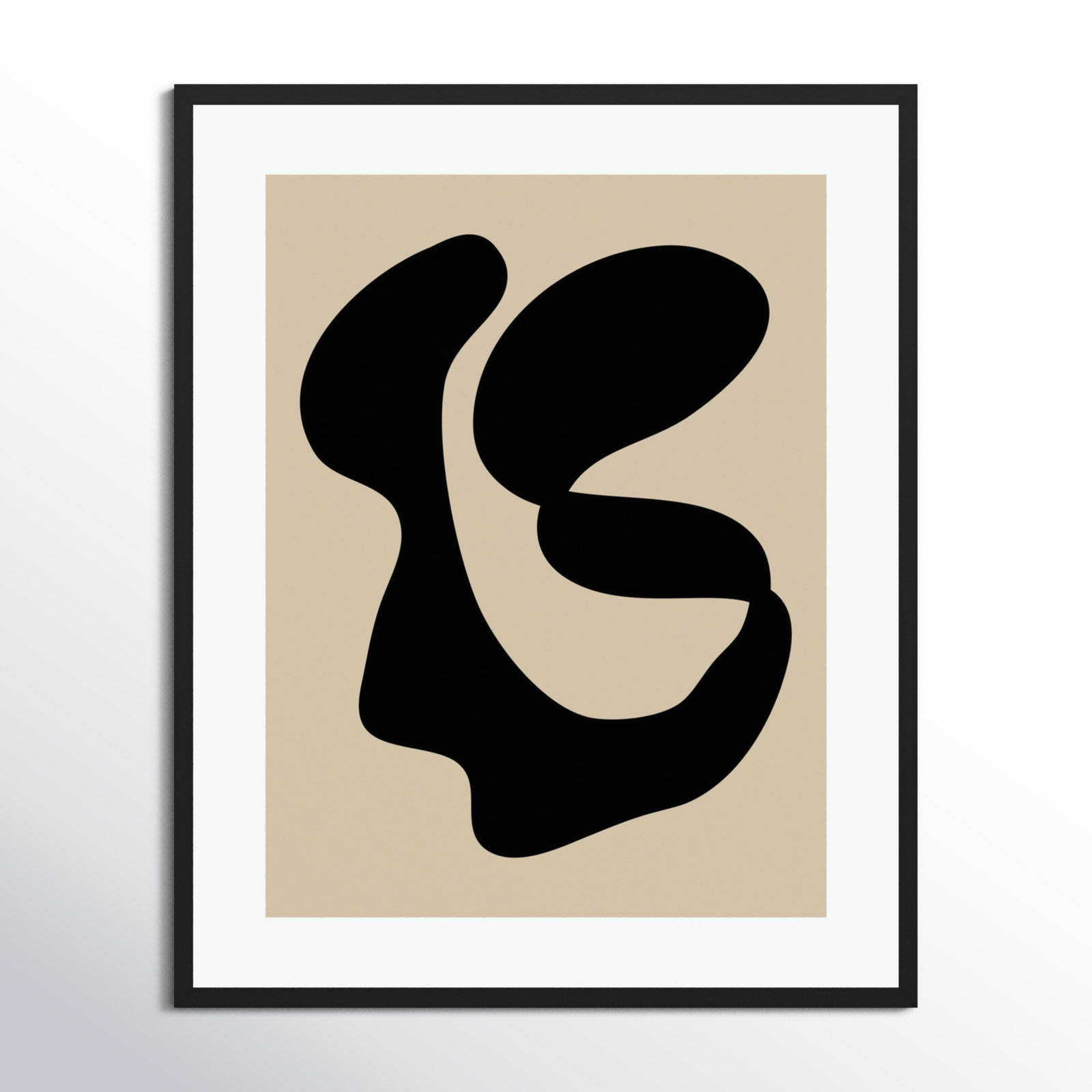 Abstract 10 by Beth Vassalo, Black Framed, 41.25" H x 33.25" W x 0.8" D