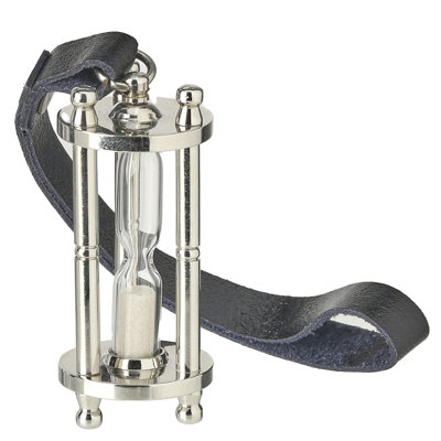 Antique Hourglass Ornament With Strap