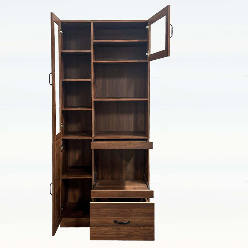 Armoire de cuisine avec support pour micro-ondes