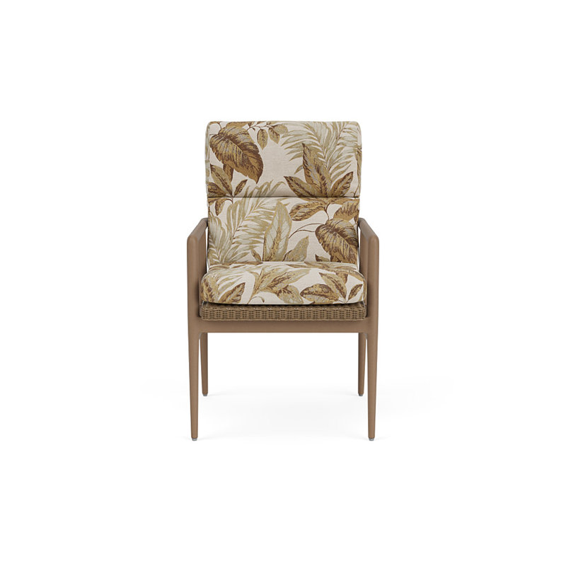 Cascade Outdoor Dining Armchair, Botanic Willow, Fawn