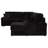 Thurston Black Storage Sectional Sofa