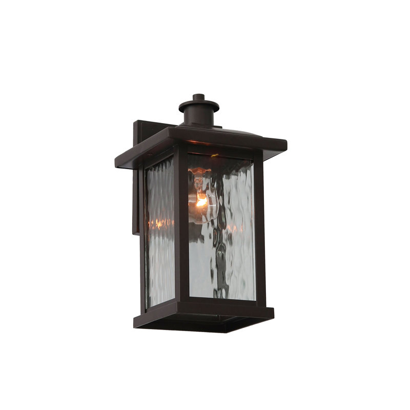 Lanterne murale d'extérieur en verre 18 "Barryknoll, H 11,05 po x l 6 po x P 6,79 po